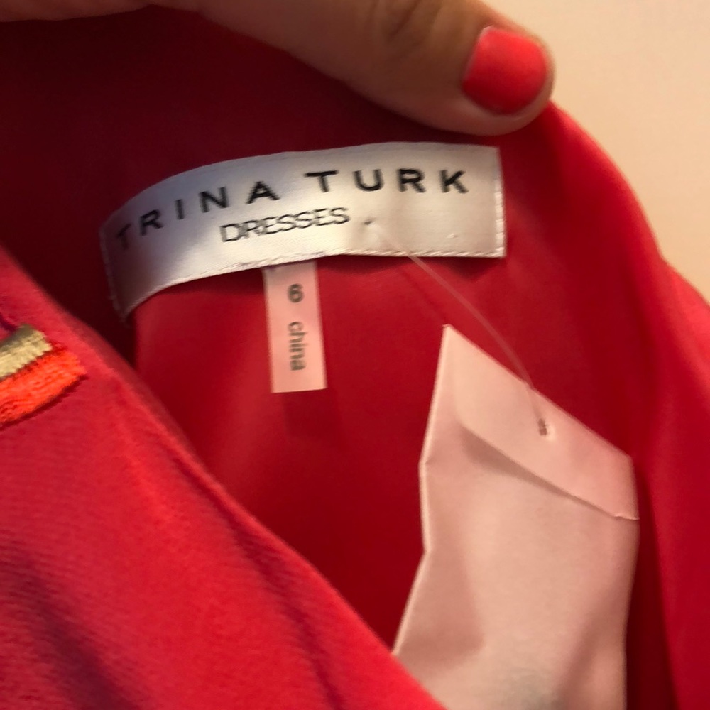 ‼️NEW‼️ Trina Turk One shoulder Dress - Picture 3 of 4